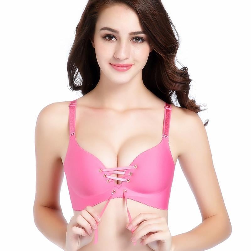 FallSweet Add Two Cups Bras Brassiere for Women Push Up Padded Unlined Comfort Womenswear