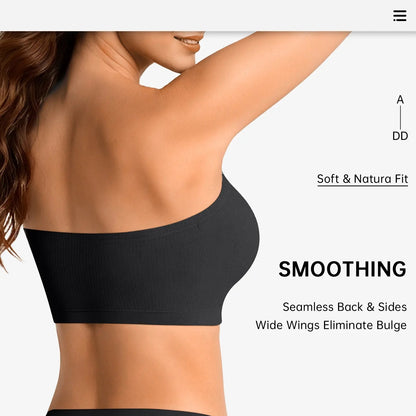💥Stay Put Bandeau Bra, Wireless Seamless Comfort Day