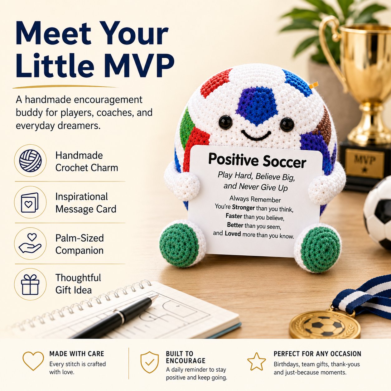 🏅Inspirational Sports-Themed Desk Companion Figurine