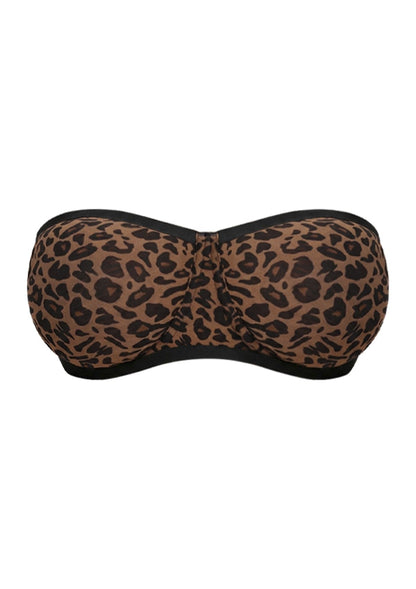Bella Sheer Mesh Unlined Underwire Strapless Balconette Bra