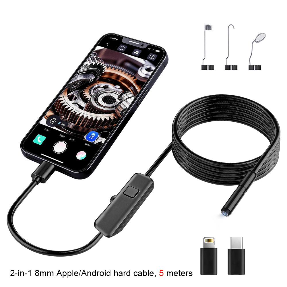 🔍 Endoscope Camera with Light – 1920P HD Inspection Tool