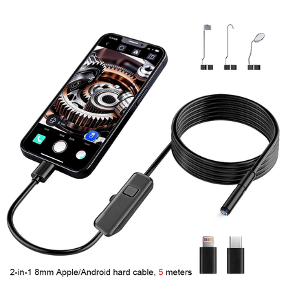 🔍 Endoscope Camera with Light – 1920P HD Inspection Tool