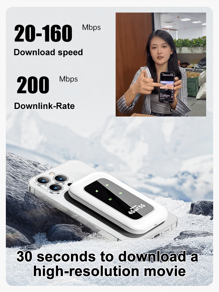 🔥Power on and use, free for life📶 All-Network Pocket WiFi – Ready in Seconds No Setup! No Hassle! Just Connect!