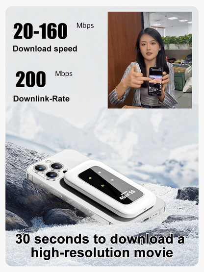 🔥Power on and use, free for life📶 All-Network Pocket WiFi – Ready in Seconds No Setup! No Hassle! Just Connect!
