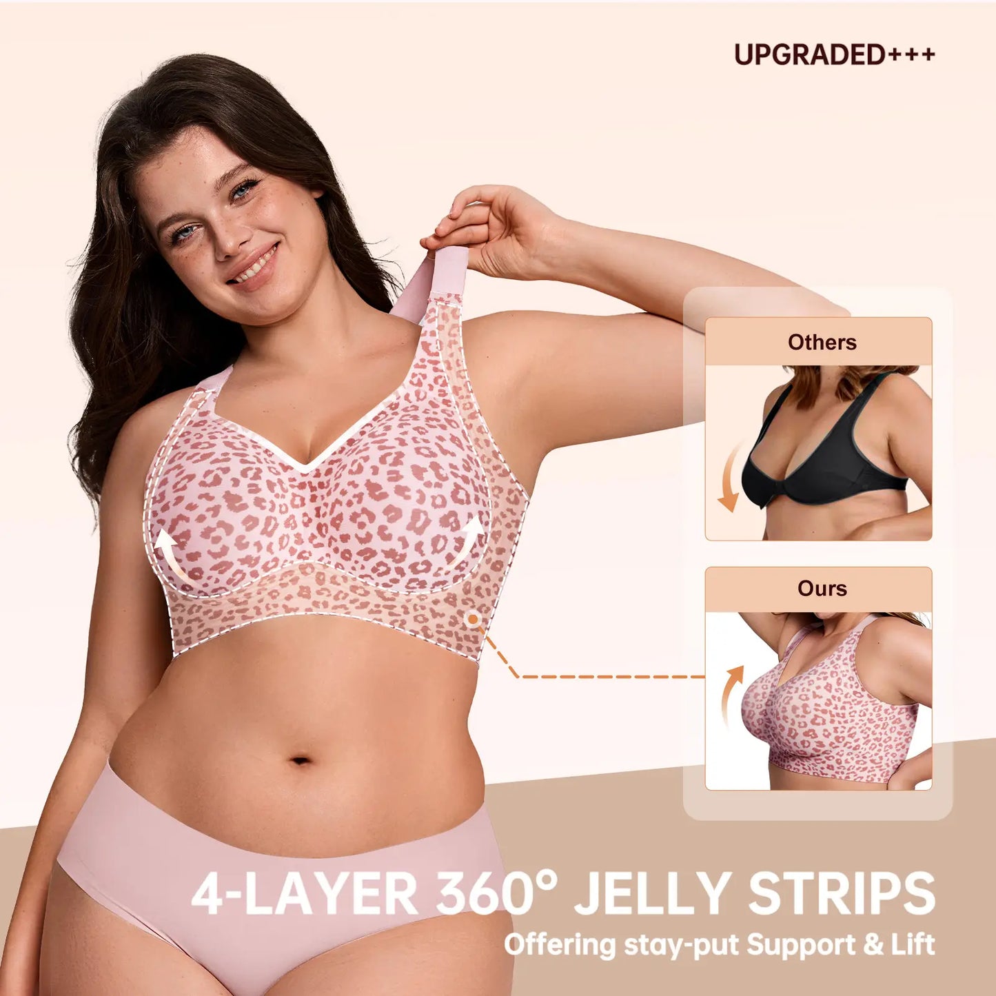 💥Comfortable Wireless Full Coverage Jelly Smoothing Bra