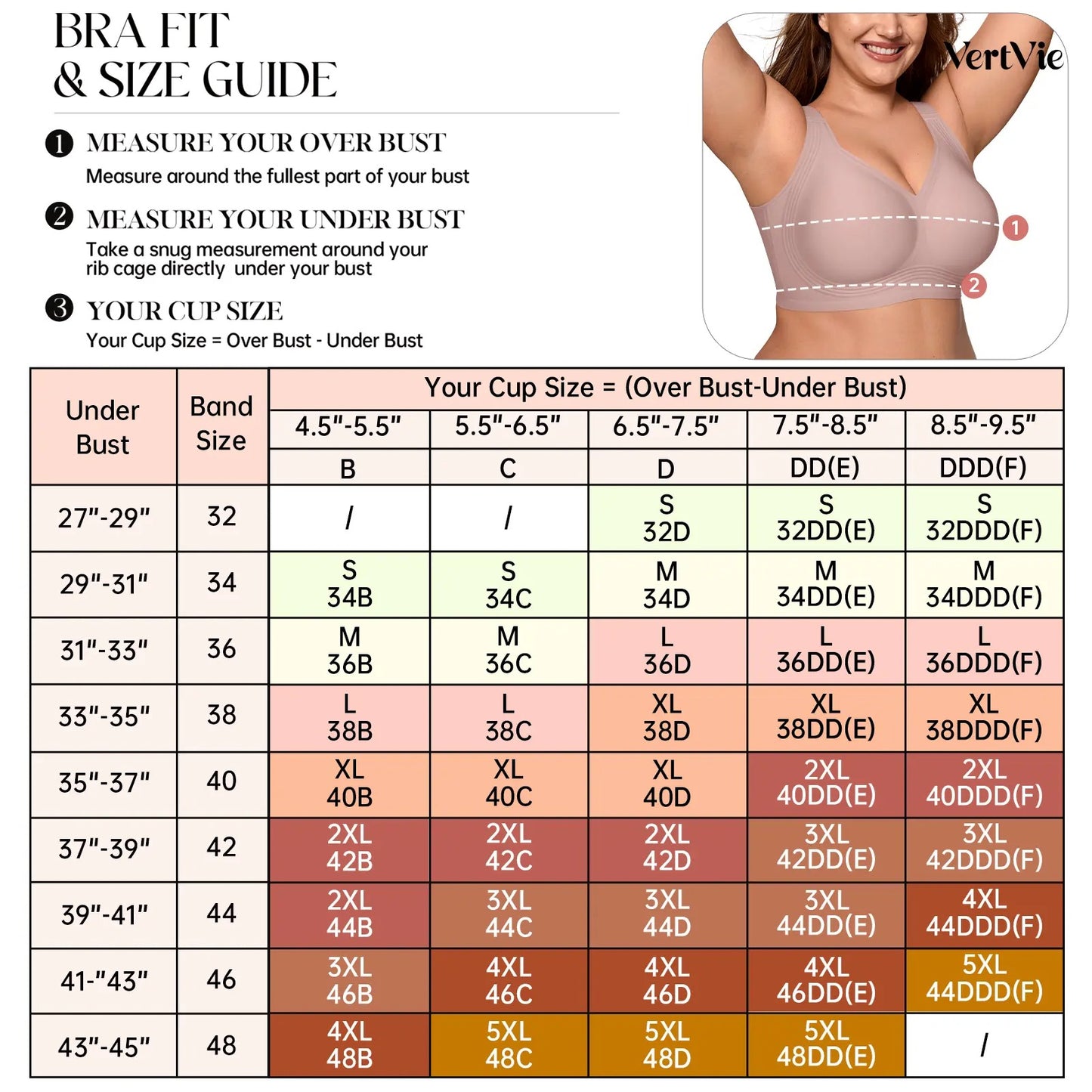 ✨Soft Intention Women's Seamless Red Bra Wireless Soft Bralette Full Coverage Push Up T-shirt Comfortable Everyday Wear