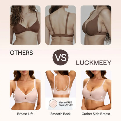 💥Bras for Women No Underwire Wave Push Up Wireless Bra