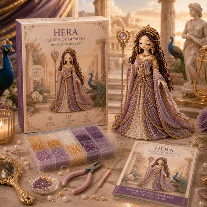 Divine Goddess Beaded Doll DIY Kit – Handmade Mythology Princess Collection