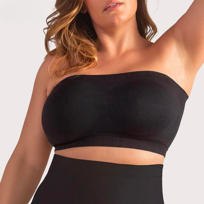 Wireless Backless Bandeau Bra Anti‑Slip Convertible Straps Plus Size