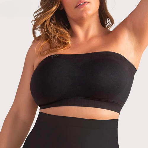 Wireless Backless Bandeau Bra Anti‑Slip Convertible Straps Plus Size
