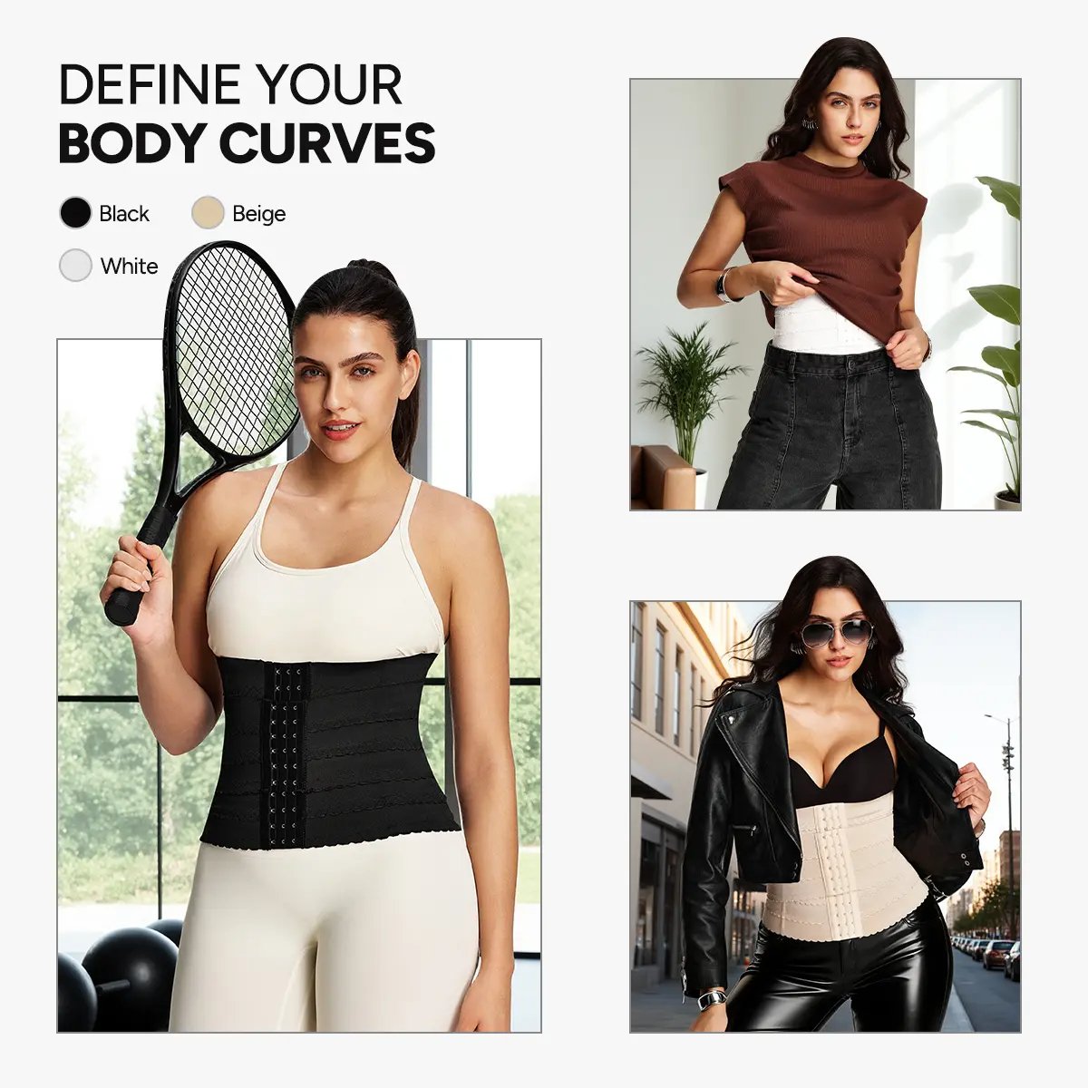 💥Women's Adjustable Waist Cincher & Breathable Sports Belt