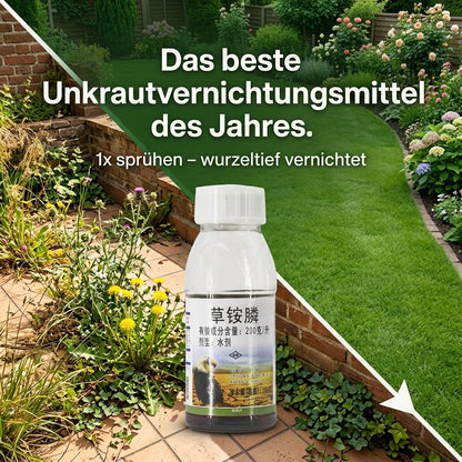 ✅👍Ultimatives Profi-Unkrautvernichter-Konzentrat: 1 Kappe für 1000 m² – Sichtbar in 3 Stunden & 3-fache Geld-zurück-Garantie！