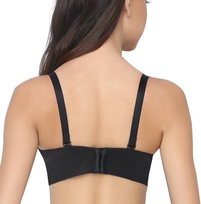 FallSweet Add Two Cups Bras Brassiere for Women Push Up Padded Unlined Comfort Womenswear