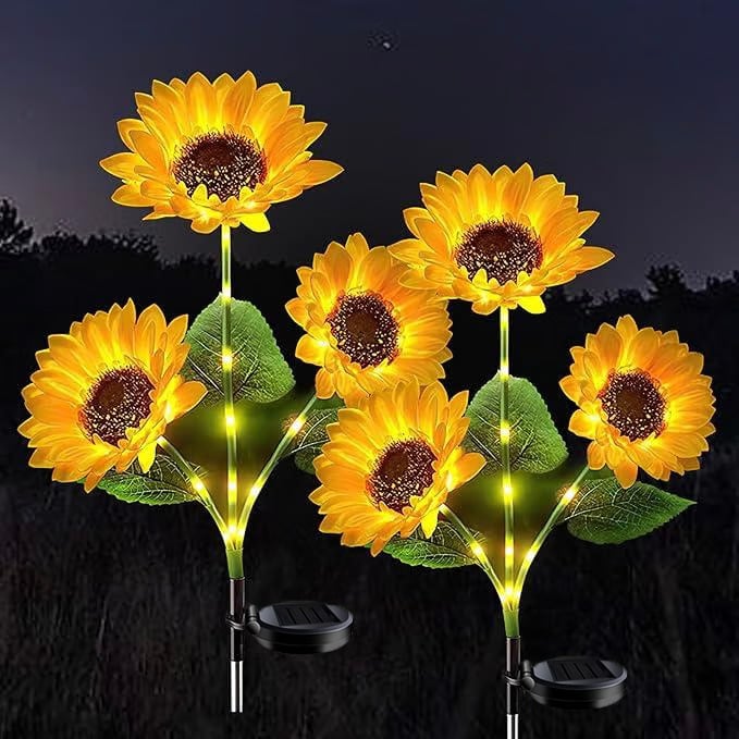 🌞27.6 " Solar LED Sunflower Garden Lights