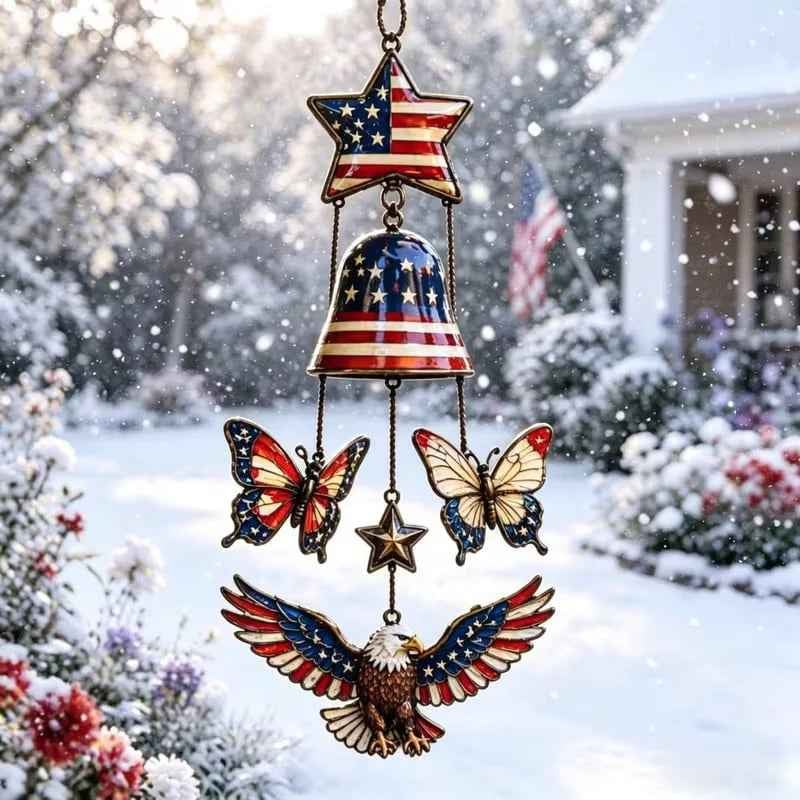 Patriotic 250-Year Anniversary Decorative Wind Chime