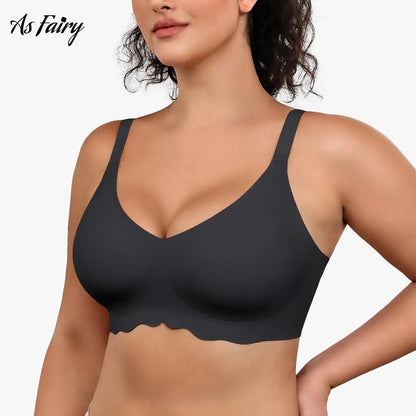 Women Seamless Wireless Everyday Bra Comfortable Push Up Womenswear Full Coverage No Underwire Supportive Bra