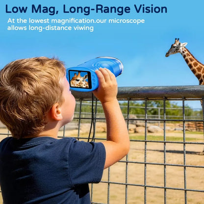 🎁Perfect Gift🎁1000X Handheld Microscope for Kids with 4K 2.0" Screen, Photo & Video Camera