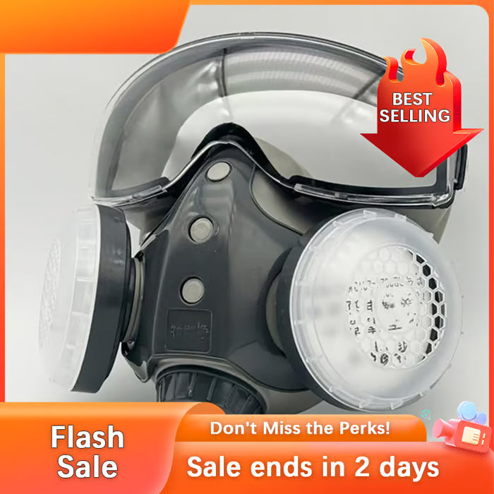 Mroace Dust-Proof Integrated Respirator Mask – Adjustable Comfortable Full-Face with Filters
