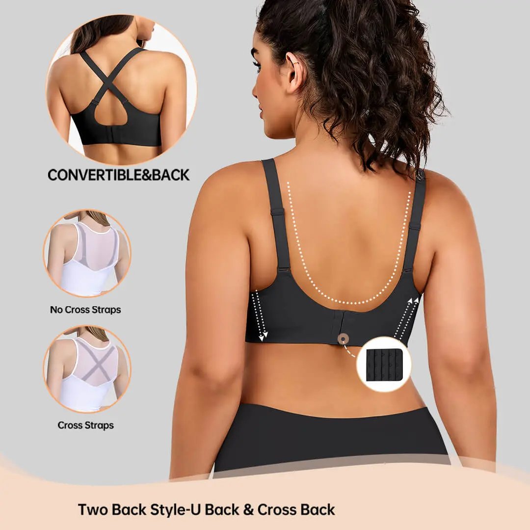 Women Seamless Wireless Everyday Bra Comfortable Push Up Womenswear Full Coverage No Underwire Supportive Bra