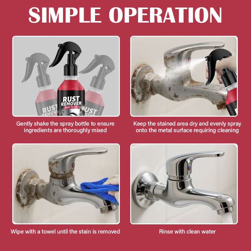 Versatile Nano Metal Rust Removal & Polishing Spray for Household & Automotive Metal Items