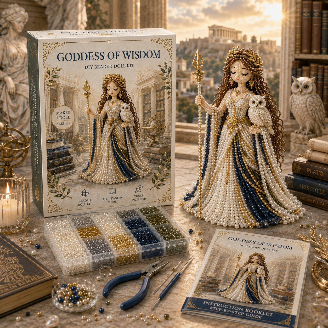 Divine Goddess Beaded Doll DIY Kit – Handmade Mythology Princess Collection