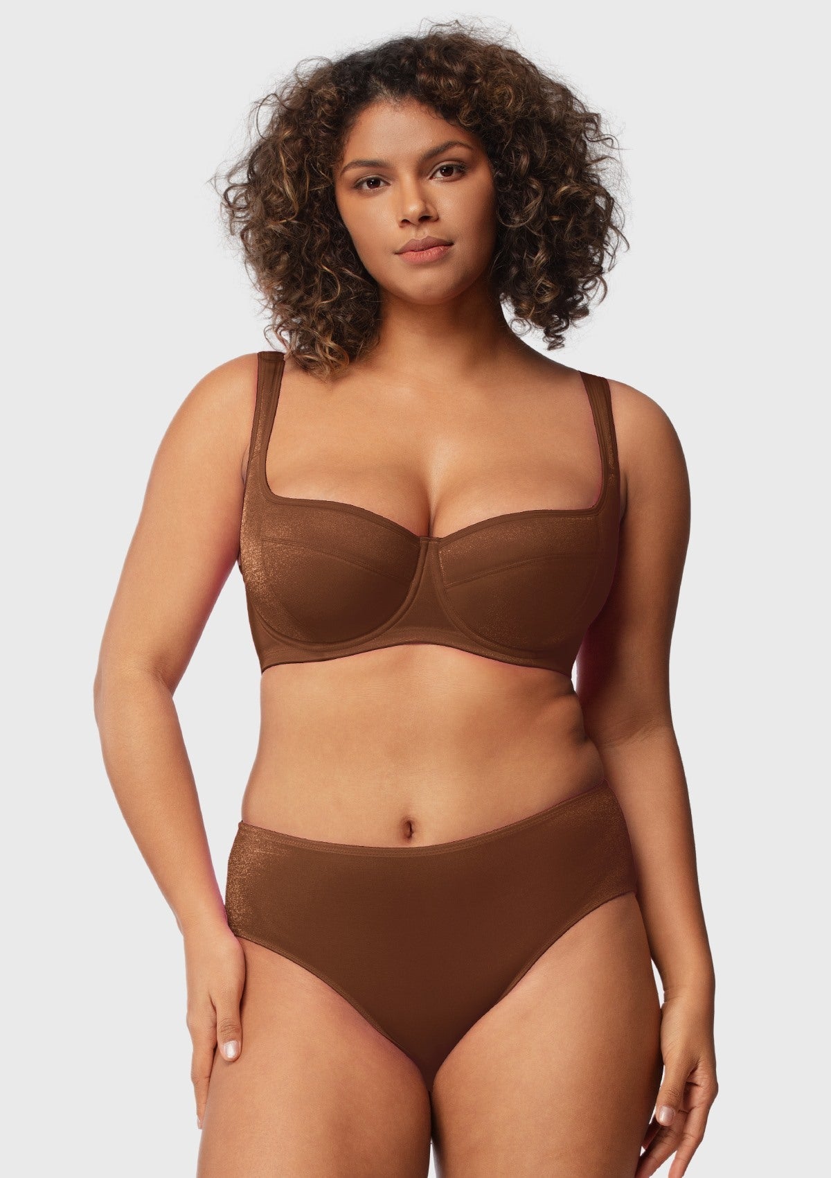 Starry Night Lightly Lined Lightly Padded Plus Size Balconette Bra