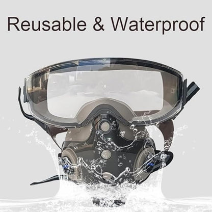 Mroace Dust-Proof Integrated Respirator Mask – Adjustable Comfortable Full-Face with Filters