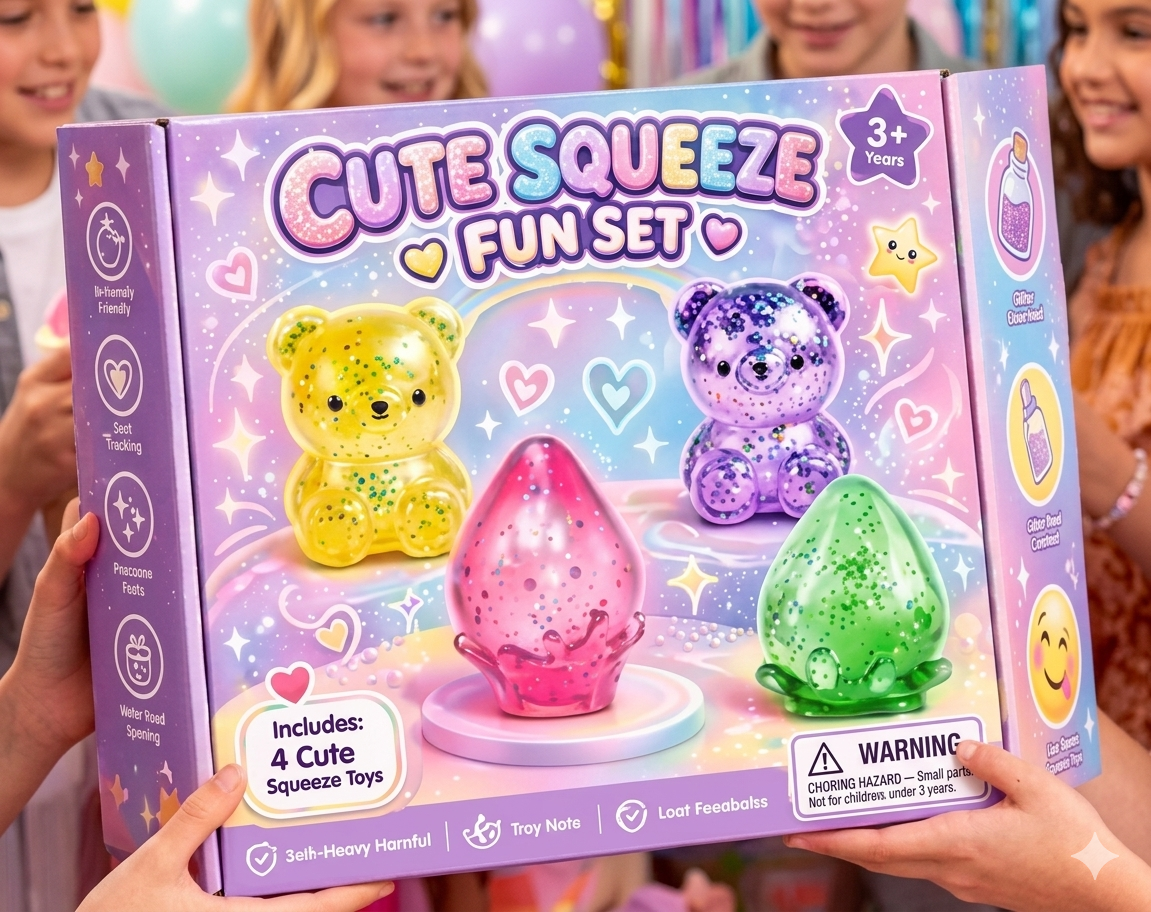 🏆1 Bestselling🏆🎁8-Piece Mystery Squishy Blind Box Set, Slow-Rise Stress Relief Fidget Toys