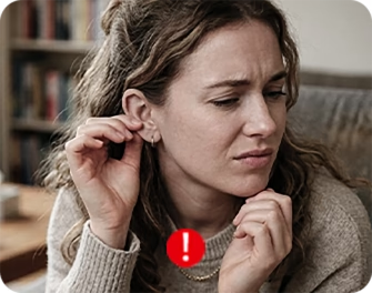 Ear discomfort caused by improper cleaning