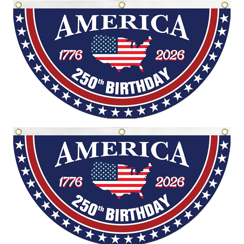 💥Honor Your American Pride🎉Handcrafted by Veterans - 250th Anniversary USA Fan Flag🎖️